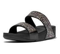 Fitflop Sandales Lulu à paillettes – Légères et confortables, soutien voûte plantaire – Noir