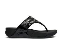 Fitflop Lulu Crystal Feather Sandales, Noir , 39 EU
