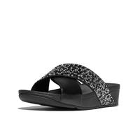 FitFlop Claquettes femme Lulu Crystal-Mix Metallic Cross Noir 41
