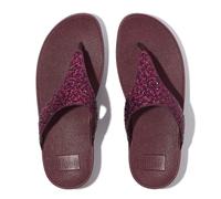 Fitflop LULU Crystal-Mix Sandales à tige d'orteil pour femme, couleur métallisée, pointure 40 EU