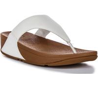 Fitflop Lulu Leather Toepost, Sandales Bout ouvert Femme - Blanc (Urban White 024) - 39 EU