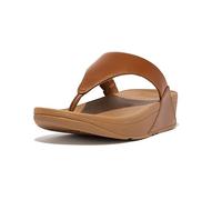 Fitflop Lulu Leather Toepost, Sandales Bout ouvert Femme - Beige (Ss18 Light Tan 592) - 42 EU