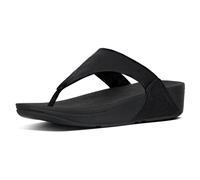FITFLOP Lulu Cuir Minimaliste entre-Doigt String Femme Sandales Noir UK 3 - 8