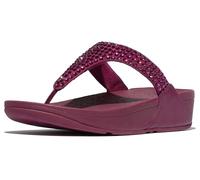 FitFlop Lulu Maxi-Crystal Sandales compensées pour femme, rubis, 42 EU