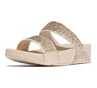 Fitflop LULU Sandales à paillettes multitons pour femme, platino/argent, pointure 39, Argent platine, 39 EU