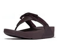 FitFlop Lulu Sandales compensées en cuir avec nœud pailleté pour femme, Plomberie, 39 EU