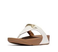 FitFlop Lulu Sandales compensées en cuir pour femme, Blanc urbain, 43 EU