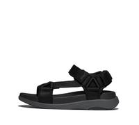 Fitflop Men's F-Mode Go Adj. Webbing Back-Strap Sandals, Mélange noir, 41 EU