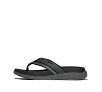 Fitflop Men's F-Mode Go Tonal-Edge Webbing Toe-Post Sandals, Mélange noir, 42 EU