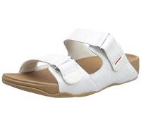 Fitflop Men's Gogh Moc Slide in Leather Sandal, blanc, 45 EU