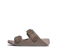 Fitflop Homme Gogh MOC Slide in Leather Sandale Glissante, Noix, 44.5 EU Large