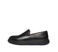 FitFlop Mocassins en cuir Iq-comff pour femme, Entièrement noir, 41 EU