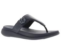 FitFlop Mode Go Beadie Bouton Tongs Bout Fermé Style Slip-On Bleu Foncé