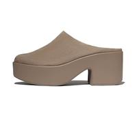 Fitflop Mules à talons Platfforms en daim pour femme, Taupe, 39 EU