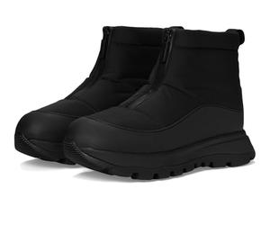 Fitflop Neo-d-hyker Bottines d'extérieur rembourrées avec fermeture éclair avant pour femme, Tout noir doré profond, 36 EU