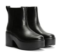 Fitflop Platfforms Heeled Bottes en cuir pour femme Noir, Noir , 37.5 EU