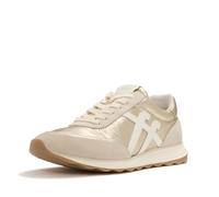 FitFlop Retro-Q FF Baskets en tissu métallique/daim, Platine, 41 EU