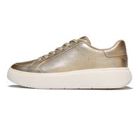 FitFlop Rtg Metallic-Leather Baskets pour femme, Platino, 42 EU