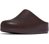 Fitflop Femme Shuv Tumbled-Leather Clogs Sabot, Chocolat, 39 EU