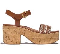 FitFlop Sandales à talons en cuir tressé à plateforme FitFlop