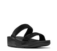 FitFlop Sandales compensées à paillettes Lulu pour femme, Entièrement noir, 39 EU