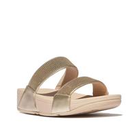 FitFlop Sandales compensées à paillettes Lulu pour femme, Platino, 43 EU