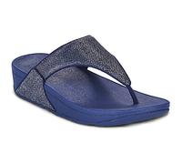 FitFlop Sandales compensées LULU SHIMMERGLITZ TOE-POST in Bleu 39