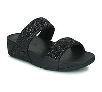 FitFlop Sandales d'été Lulu à paillettes pour femme - Légères et confortables avec soutien naturel de la voûte plantaire, noir pailleté, 40 EU