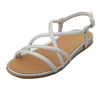 FitFlop FitFlop Silver Gracie Crystal Strappy Back Strap Sandals