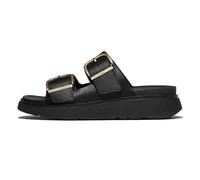 FitFlop Sandales d'été décontractées et durables avec soutien de la voûte plantaire et semelle épaisse rembourrée Gen-FF pour femme, noir, 5