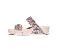 FitFlop Sandales d'été Lulu à paillettes pour femme - Légères et confortables avec soutien naturel de la voûte plantaire, rose, 36 EU