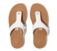 Sandales FitFlop IQushion Leather Toe-Post blanc femme - 38
