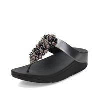 Fitflop Sandales Fino avec perles pour femme, Étain noir, 41 EU