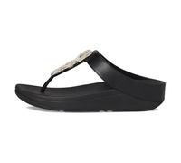 Fitflop Sandales Fino en cuir avec chaîne en cristal pour femme Noir 41 EU