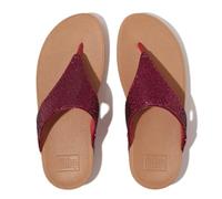 Fitflop Femme Lulu Glitterball Toe-Post Sandals, Rose, 39 EU