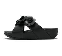 Fitflop Sandales LULU Flower Cross Mules pour femme, noir, pointure 42, Noir, 43 EU