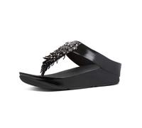 FitFlop Sandales Rumba à bout perlé pour femme, Noir (tout noir), 37 EU