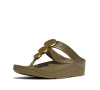 Fitflop Halo Bead-circle Metallic Sandals Vert,Doré EU 38 Femme