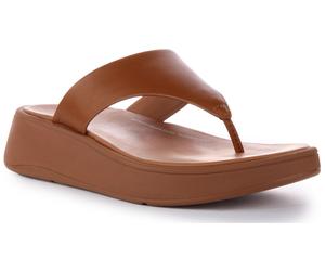Fitflop Toes Mode Luxe Cuir Flatform Sandale Femme Tan EU 36-42