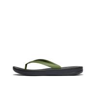 Fitflop Tongs ergonomiques IQUSHION pour homme, noir/vert feuille, 46 EU, Feuille noire verte, 45 EU