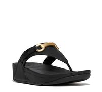 Fitflop Tongs Lulu Chunky-Snaffle en cuir pour femme, Noir , 43 EU