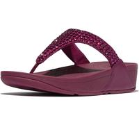 Fitflop Femme Lulu Maxi-Crystal Toe-Post Sandals, Rubis, 41 EU