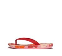 Fitflop Unisex Kid's Iqushion Junior Flowerz Erg. Flip-Flops, Rouge, 32 EU