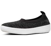 FitFlop Women's Crystal Uberknit Ballerina Ballet Flat