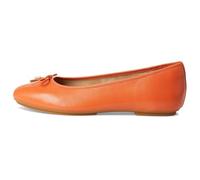 FitFlop Women's Delicato Bow Soft Leather Ballet Flats, Satsuma, 6.5 UK Narrow