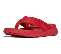 Fitflop Women's F-Mode Go Webbing Flatform Strappy Flip-Flops, Rouge, 40 EU