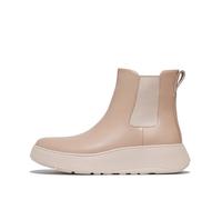 Fitflop Women's F-Mode Leather Flatform Chelsea Boots, Beige classique, 39 EU