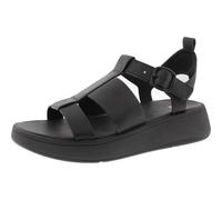 Fitflop Women's F-Mode Leather Flatform Fisherman Sandals, Noir, 3 UK Narrow
