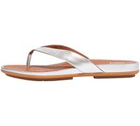 Fitflop Women's Gracie Flat Black Sandal - 6 UK, Silver03, 5 UK Narrow
