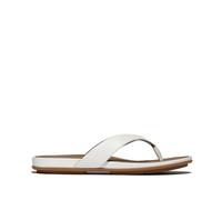 Fitflop Women's Gracie Leather Flip-Flops, blanc, 3 UK Narrow